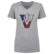 Women's V Neck Viper Texas Flag