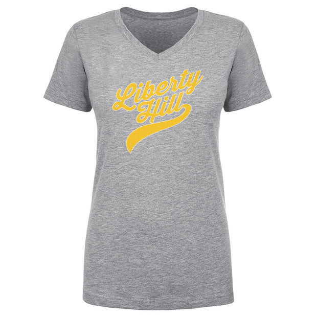 Women's V Neck Liberty Hill Script