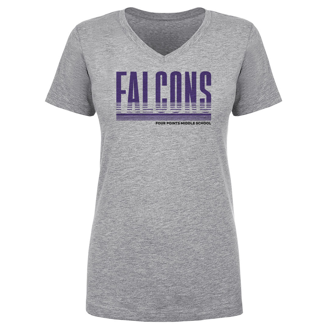 Women's V Neck Four Points Bars