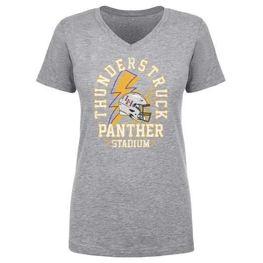 Women's V Neck Panthers Stadium Thunderstruck