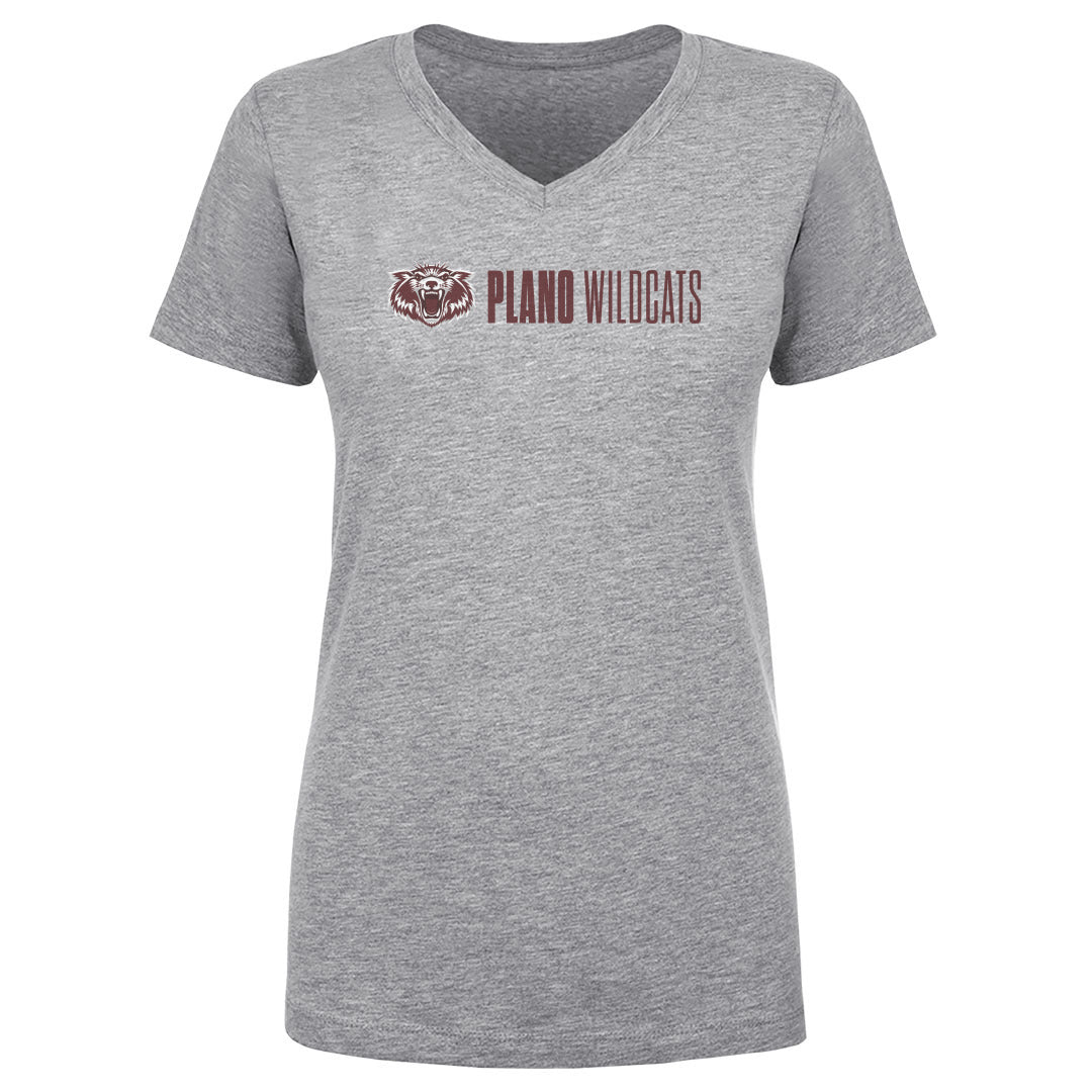 Women's V Neck Plano Wildcats 2605