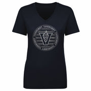 Women's V-Neck Tee Vandegrift Round Emblem