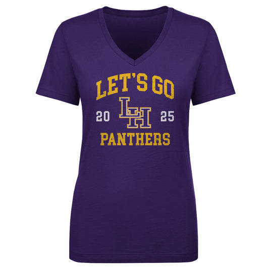 Women's V Neck LH Let's Go Logo