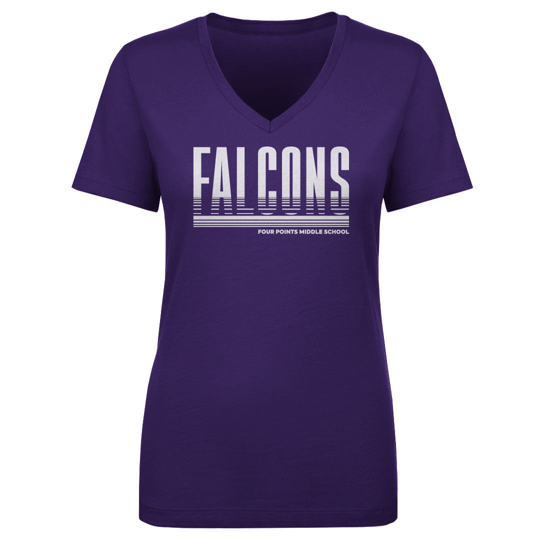 Women's V Neck Four Points Bars