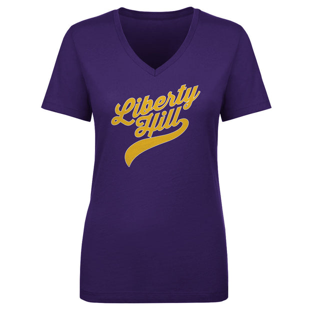 Women's V Neck Liberty Hill Script
