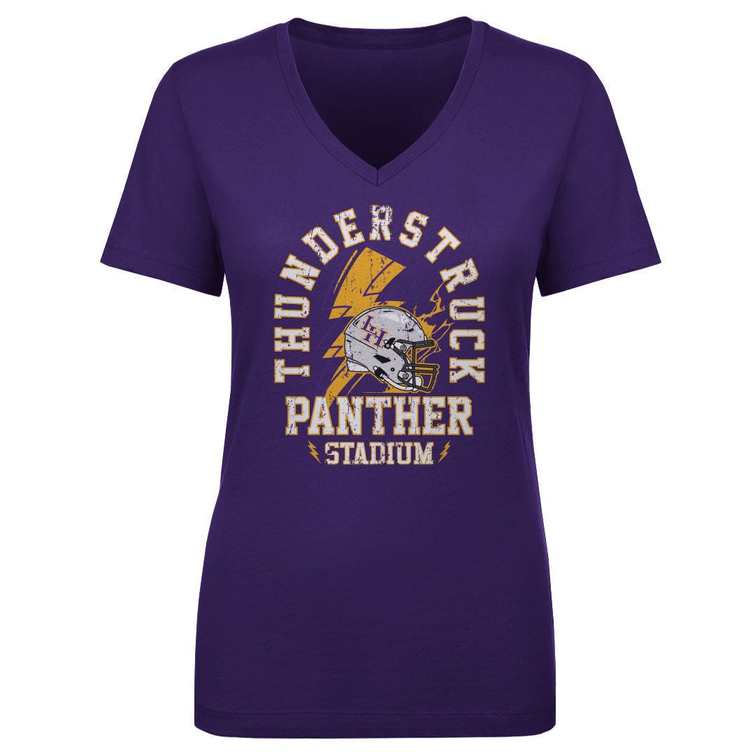 Women's V Neck Panthers Stadium Thunderstruck
