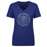 Women's V-Neck Tee Vandegrift Round Emblem