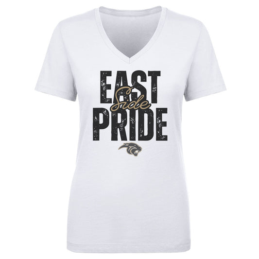 Women's V Neck Plano East Side Pride Stacked