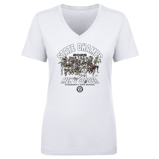 Women's V Neck Soccer State Champs
