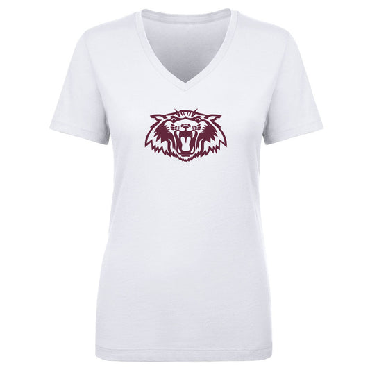 Woman's V Neck Plano Wildcat