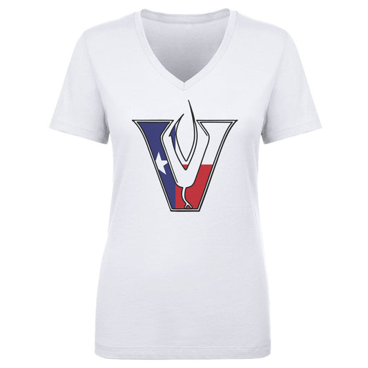 Woman's V Neck Texas Flag