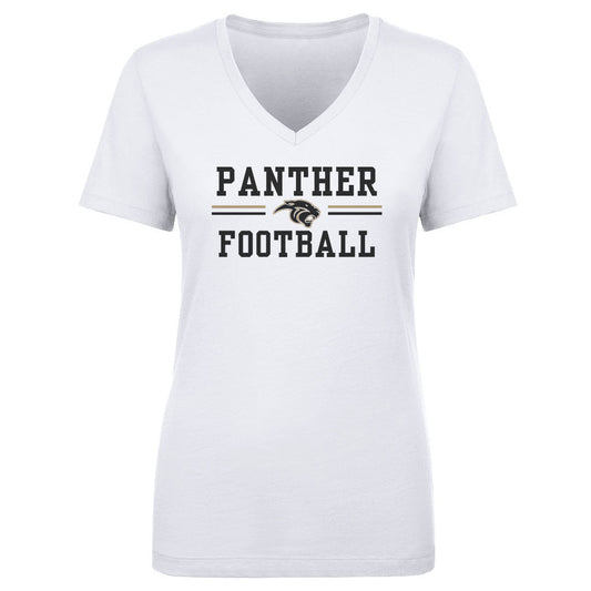 Women's V Neck Plano East Football W2603