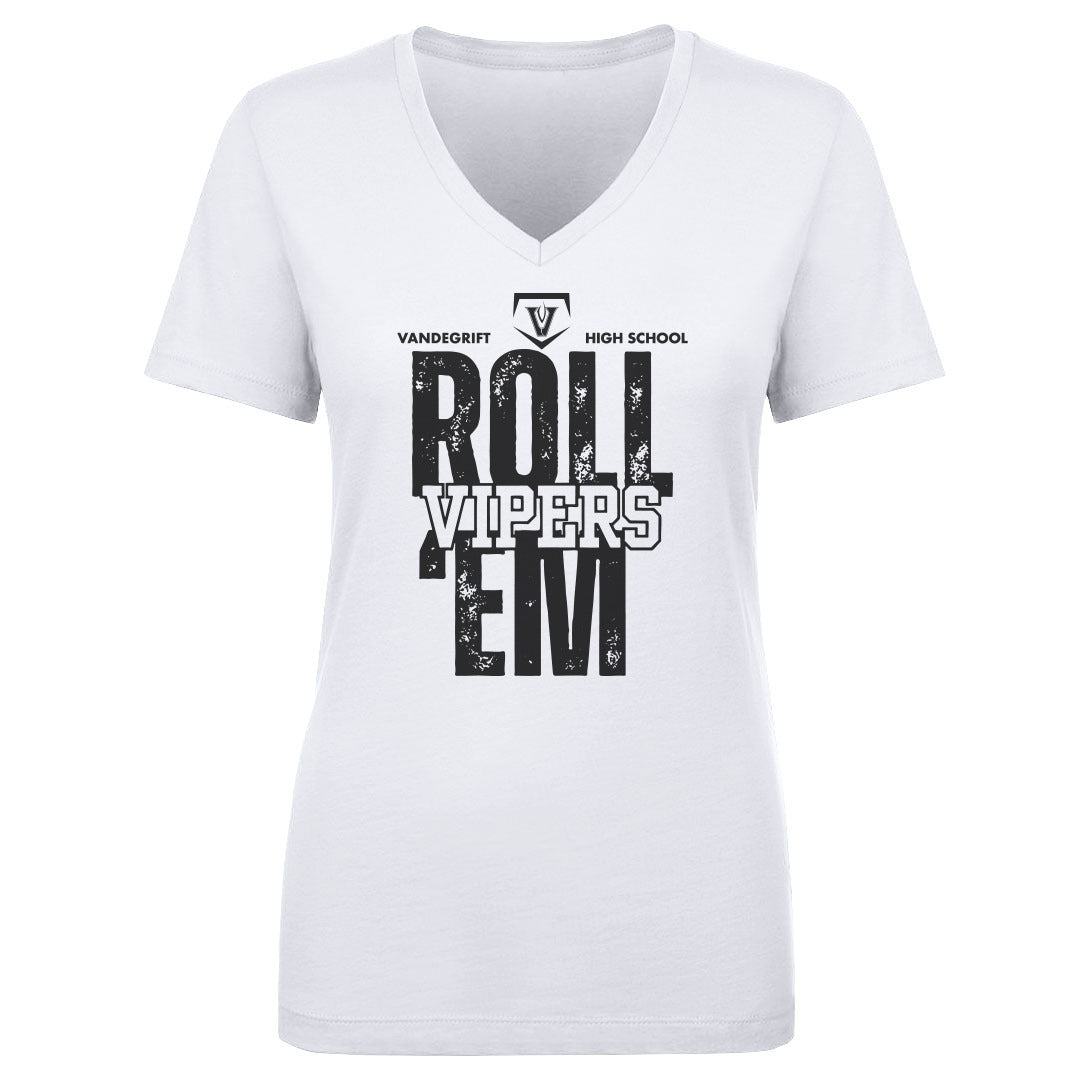 Woman's V Neck Roll'em Baseball