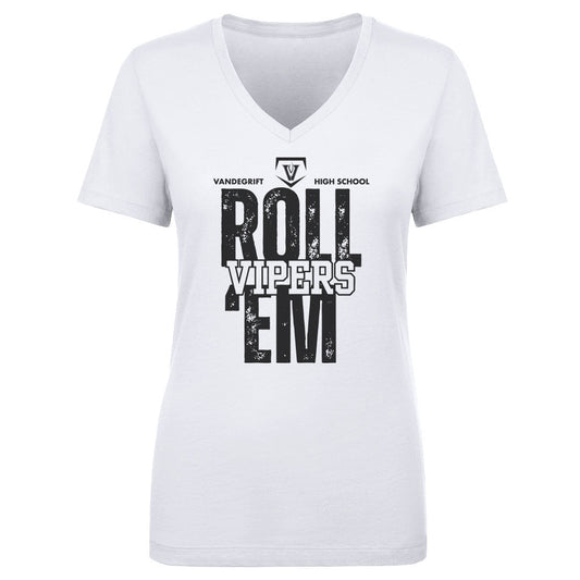 Woman's V Neck Roll'em Baseball