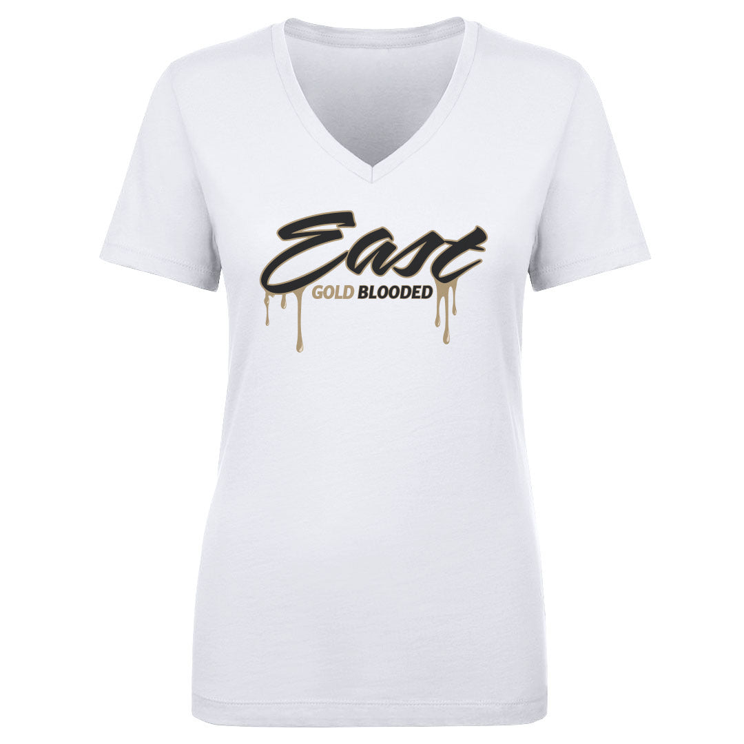 Women's V Neck Plano East Gold Blooded
