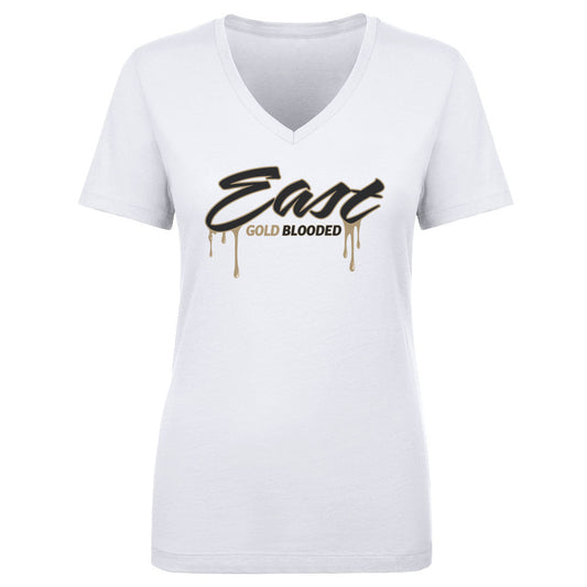 Women's V Neck Plano East Gold Blooded