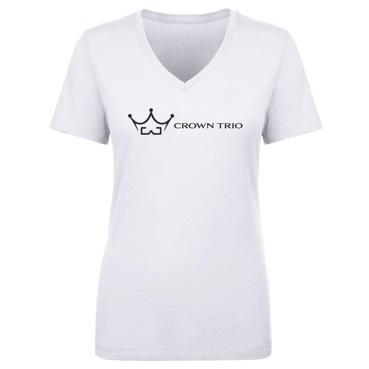 Women's V-Neck Crown Trio Logo Horizontal